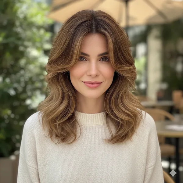 Layered haircut reference from the HairLook catalog